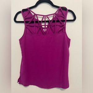 Skies are Blue Cage Back Blouse Tank